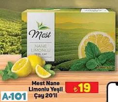 MEST NANE LİMONLU YEŞİL ÇAY 20'Lİ MEST NANE LİMONLU YEŞİL ÇAY 20'Lİ